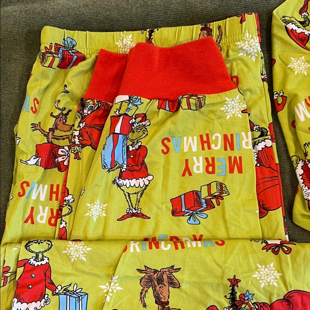 Dr. Seuss Grinch Pajamas - Green and Red - Picture 2 of 2